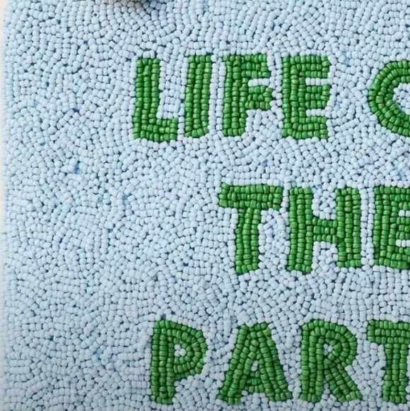 Low Start Kate Spade X Target 🎯 " Life Of The Party " Clutch-Zip Pouch 💙💚 - Picture 2 of 5